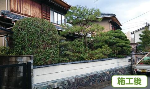 事例、剪定02、京都府長岡京市